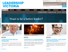 Tablet Screenshot of leadershipvictoria.org
