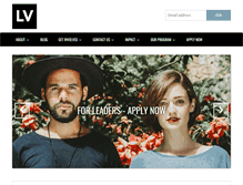 Tablet Screenshot of leadershipvictoria.ca